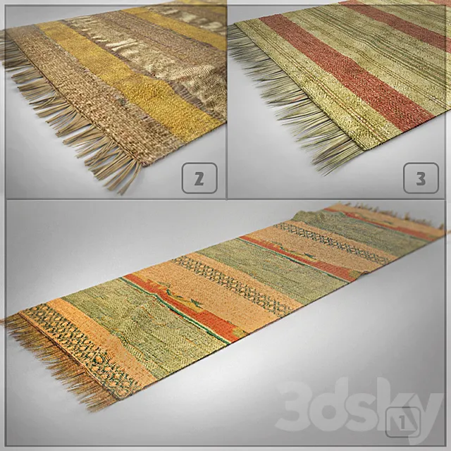 RUG-TRACK (3 pieces) 3DSMax File