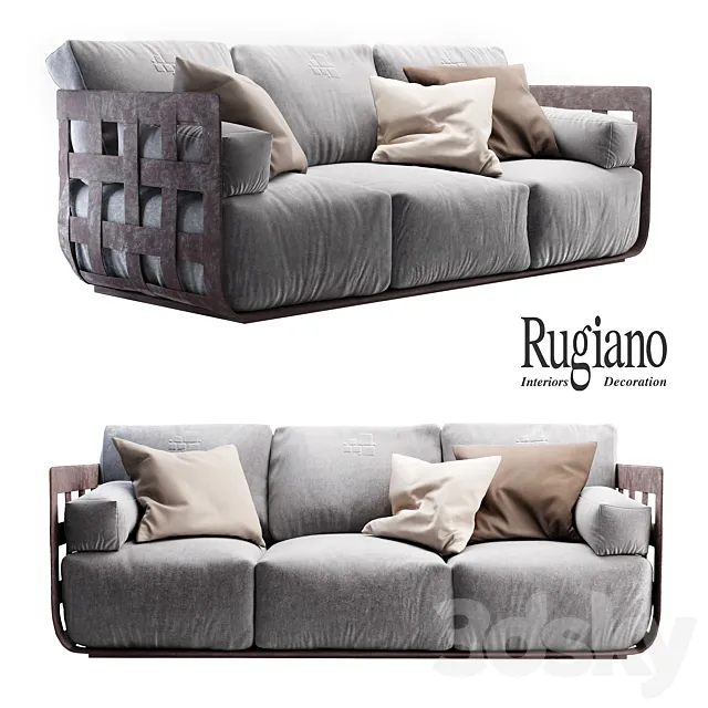 Rugiano Braid sofa 3ds Max