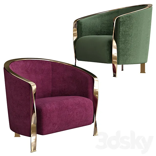 Rugiano Paris Armchair 3ds Max