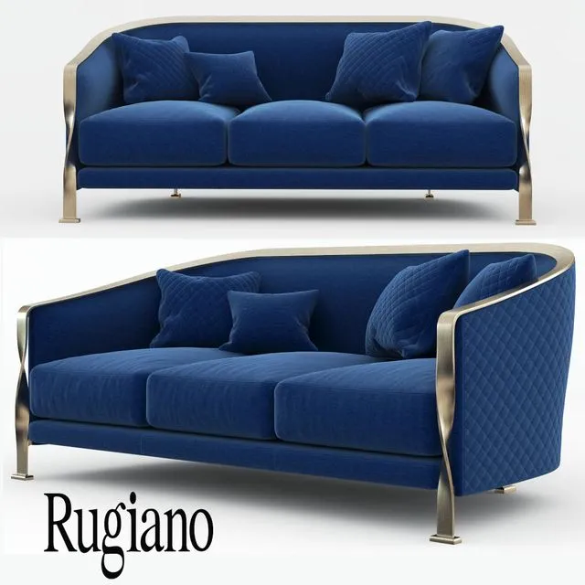 Rugiano Paris sofa fabric 3dsMax Model