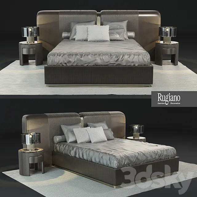 Rugiano Vogue Bed 3DS Max Model