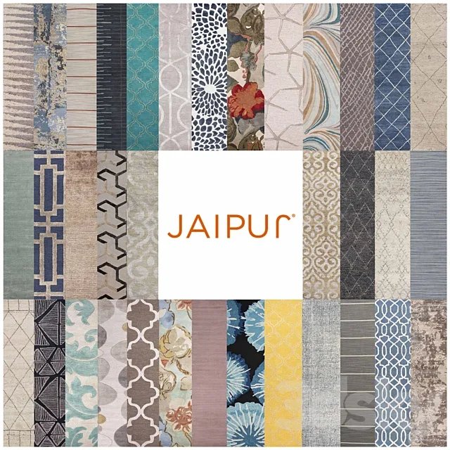 Rugs by JAIPUR (154 textures) 3DSMax File
