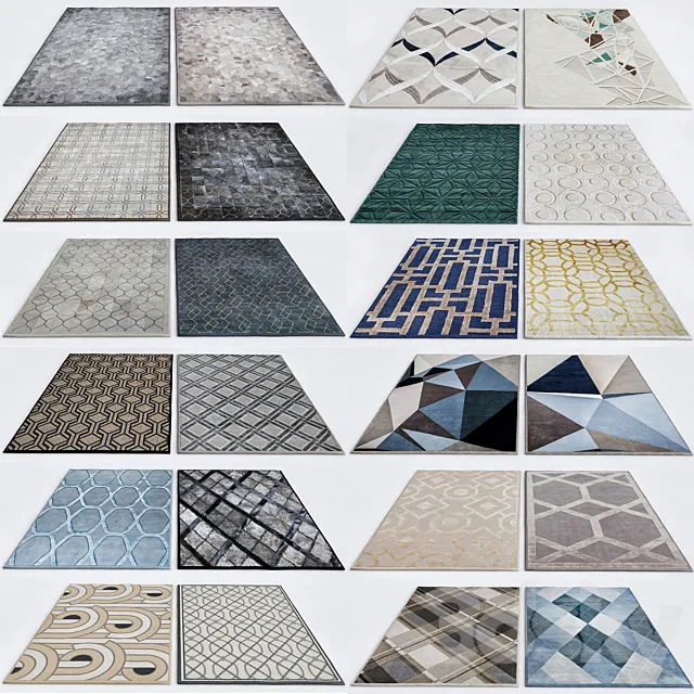 Rugs collections 3ds Max