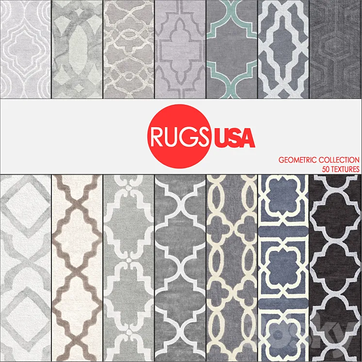 Rugs USA geometric collection 3DS Max