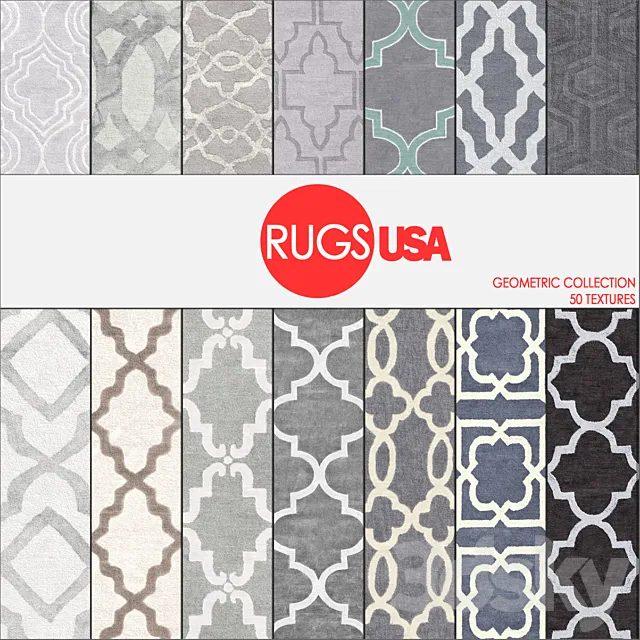Rugs USA geometric collection 3DSMax File