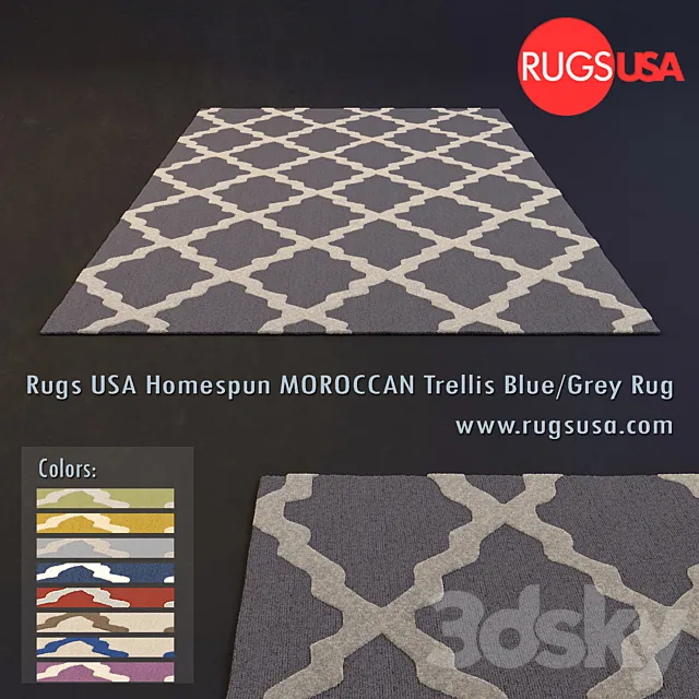 Rugs USA Homespun Moroccan Trellis Rug 3DSMax File
