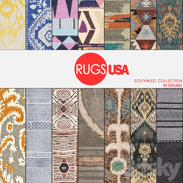 Rugs USA southwest collection 3DS Max