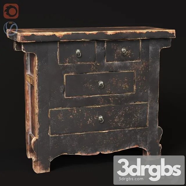 Rustic chest of drawers 2 3dsmax Download