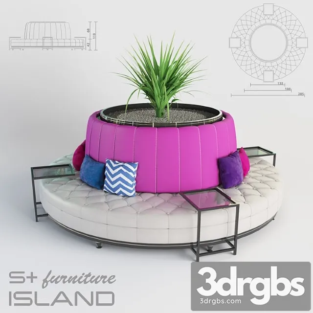 S Furniture Island Sofa 3dsmax Download