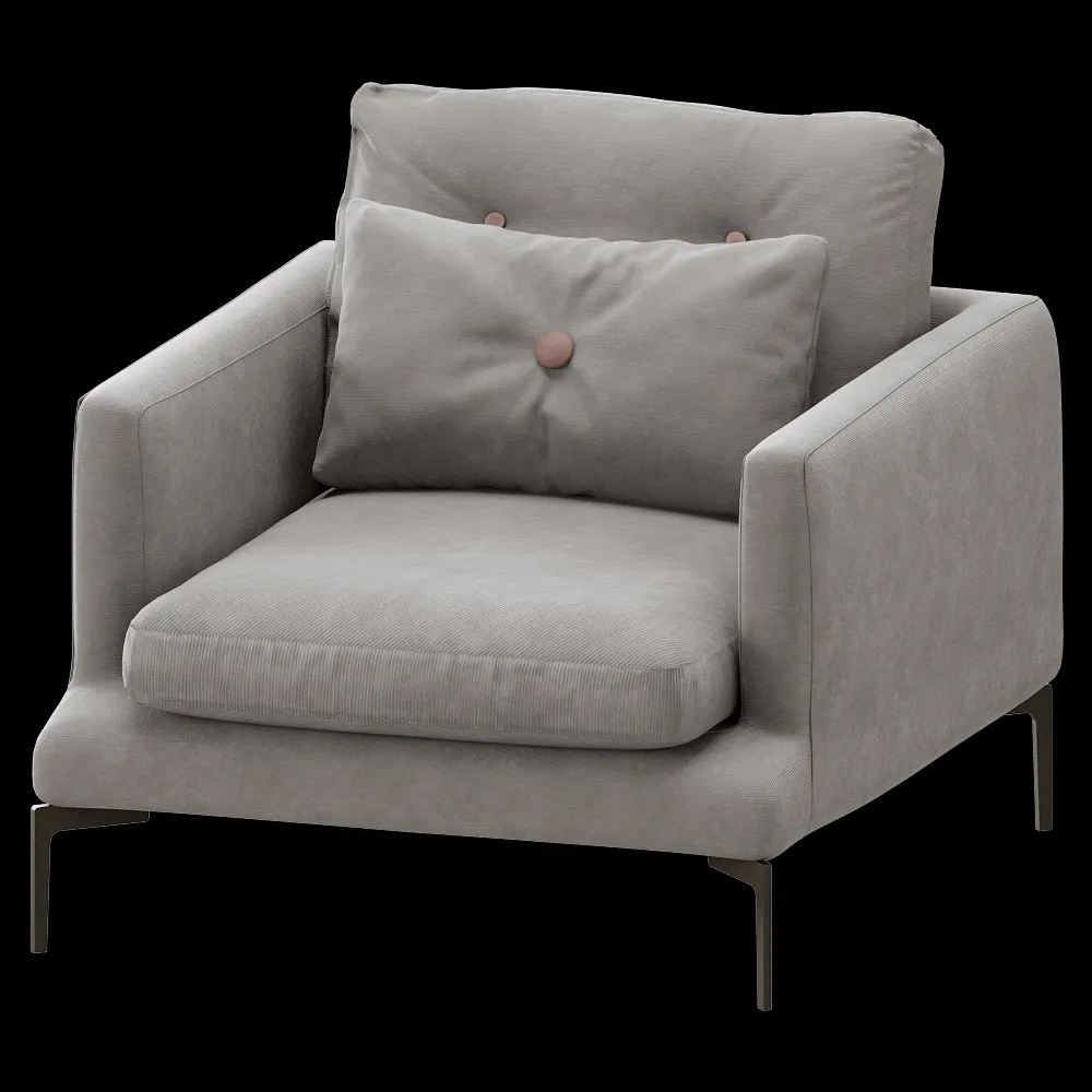Saba  – Armchair Essentiel 3ds Max