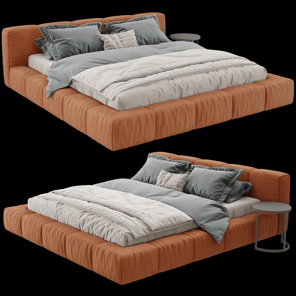 Saba  – Bed Letto Pixel Box Large 3ds Max