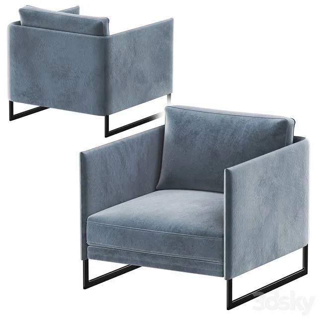 Saba Italia Livingston Armchair 3dsMax Model
