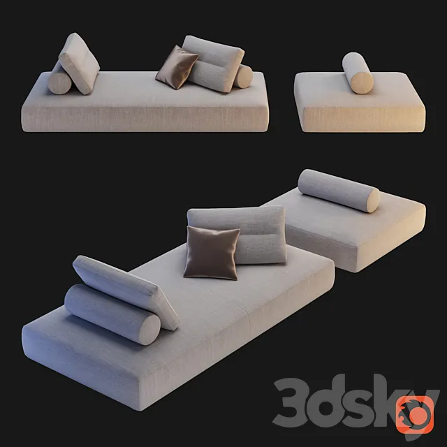 Saba Italia – My Taos Modular Sofa Option 5.6 3DS Max Model