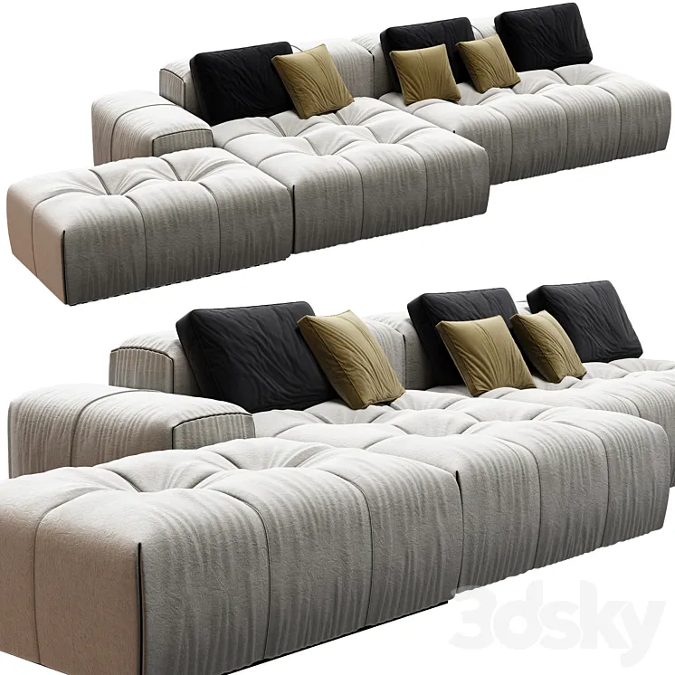 Saba Italia pixel Sofa 3DS Max Model