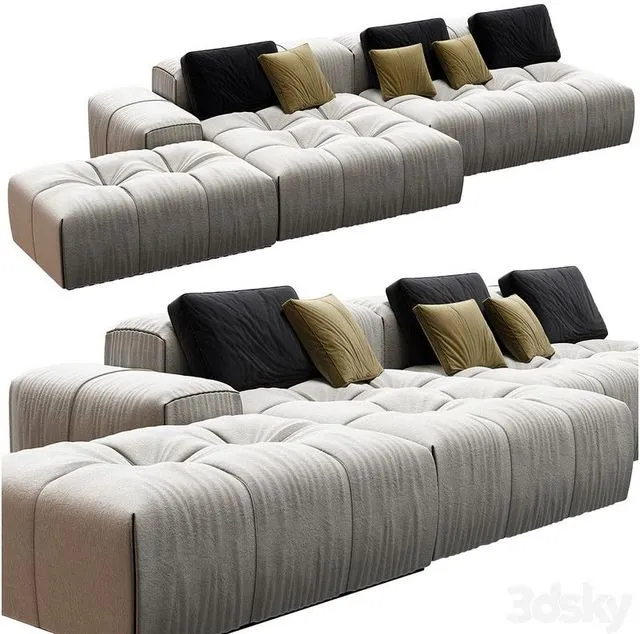 Saba Italia pixel Sofa 3dsMax Model
