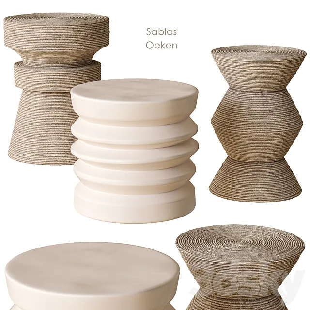 Sablas Oeken sofa table La Redoute 3DSMax File