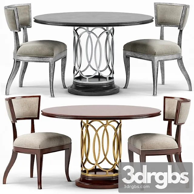 Sabrina round dining table, sadowa dining chair