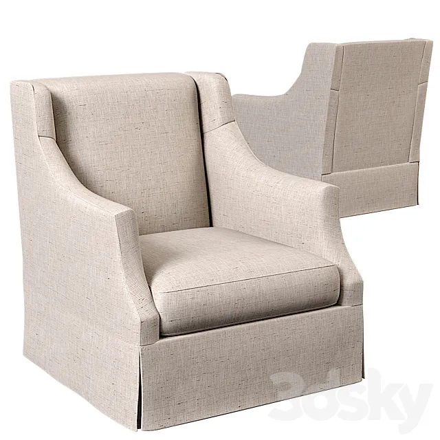 Sabrina Swivel Chair Bernhardt Interiors 3ds Max