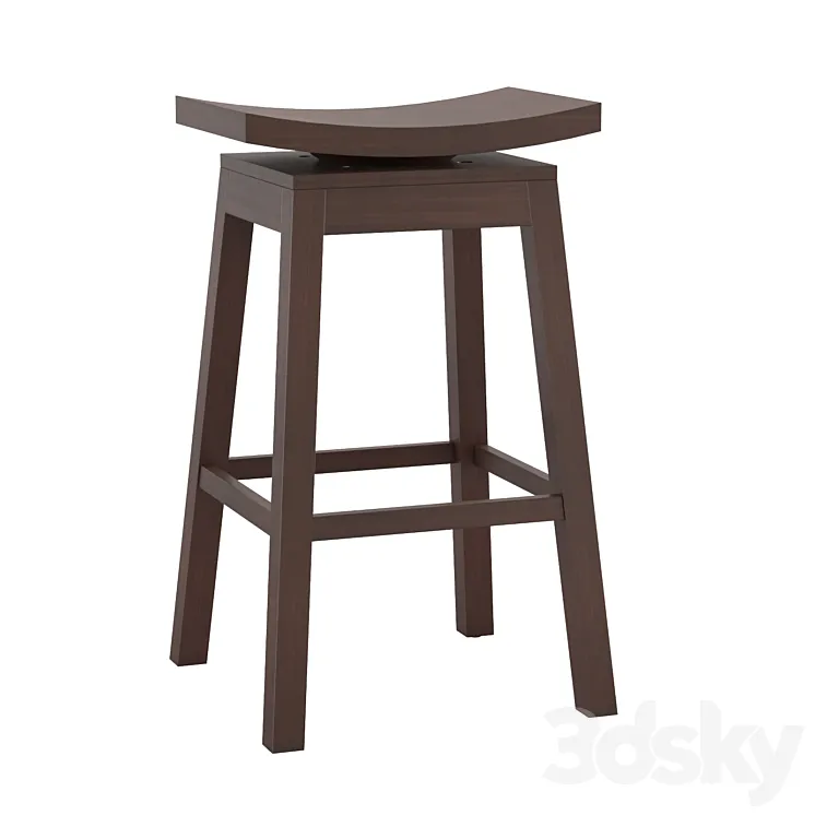Saddle bar stool 3DS Max Model