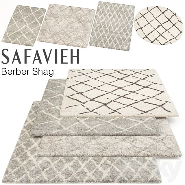 SAFAVIEH BERBER SHAG SET 3DS Max Model