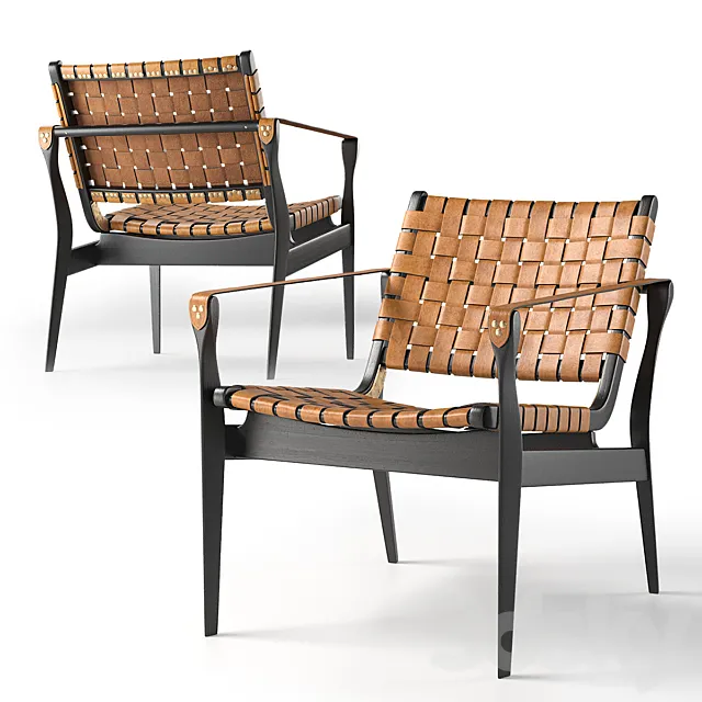 Safavieh Dilan Leather Safari Chair 3ds Max