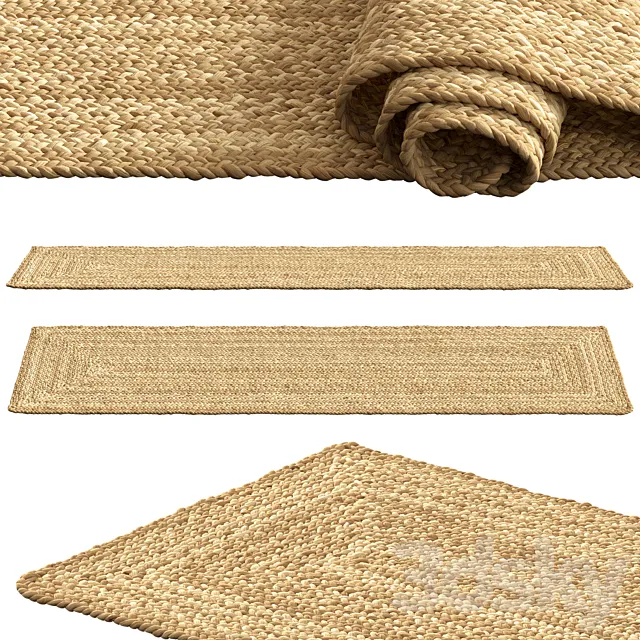 SAFAVIEH Dina Coastal Jute Rug Runner 3ds Max