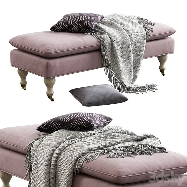 Safavieh Hampton Pillowtop Bench 3dsMax Model
