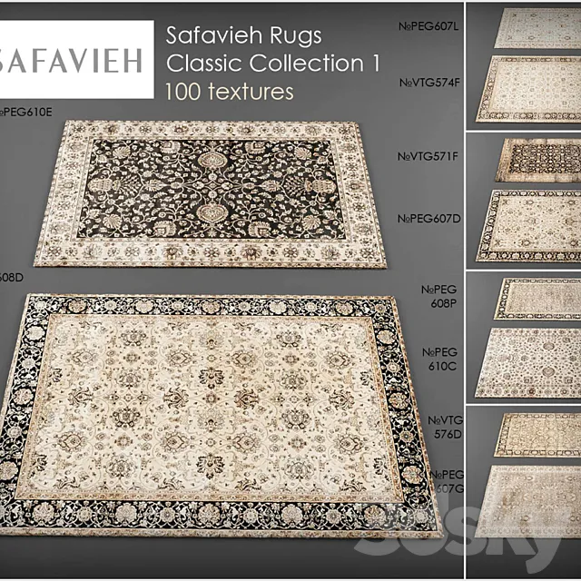 Safavieh rugs1 3DSMax File