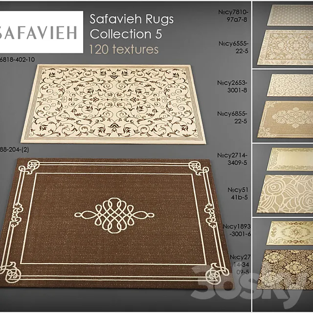 Safavieh rugs5 3ds Max