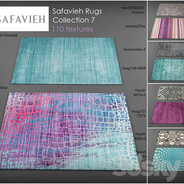 Safavieh rugs7 3ds Max