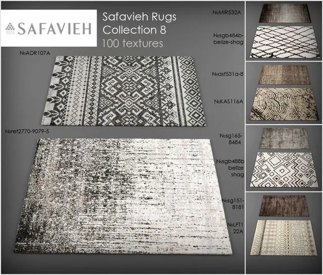 Safavieh rugs8 3dsMax Model