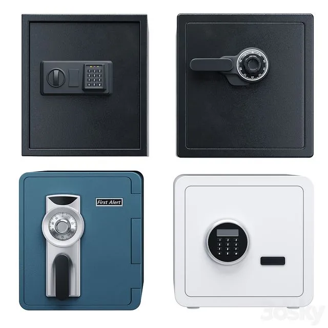 Safes (set) 3dsMax Model