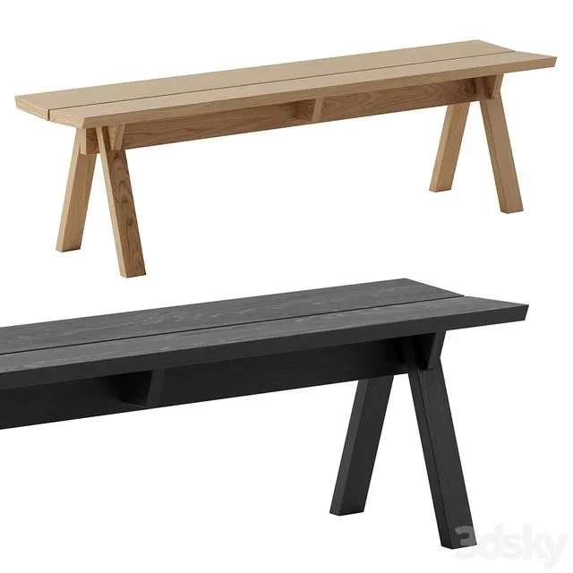 Sagyo Bench By Ariake 3dsMax Model