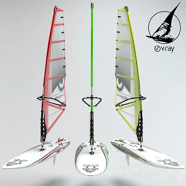 Sailboards Sailboard 3DS Max Model