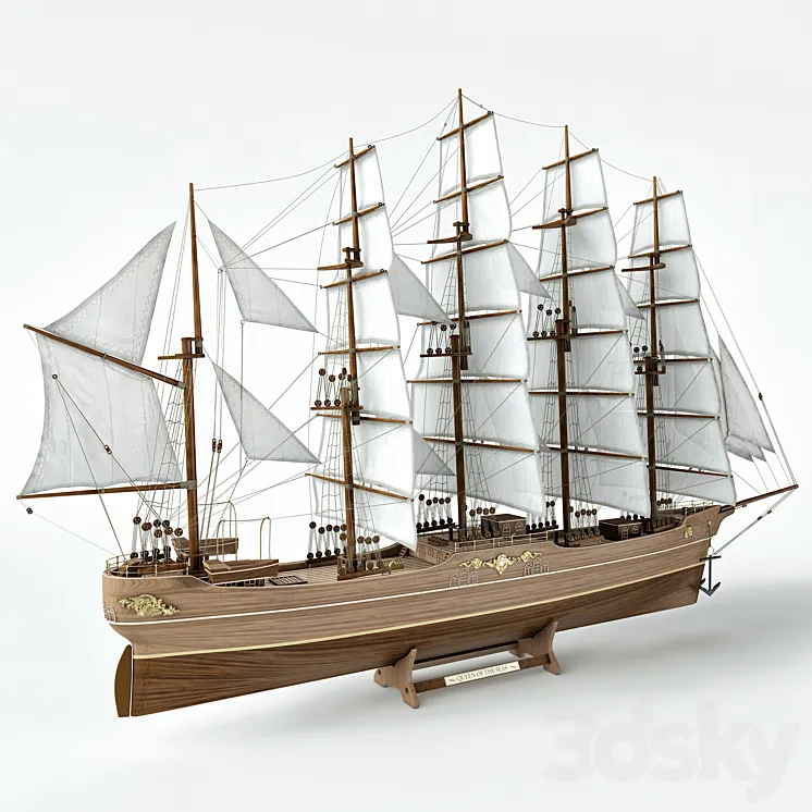 Sailboat model 3DS Max