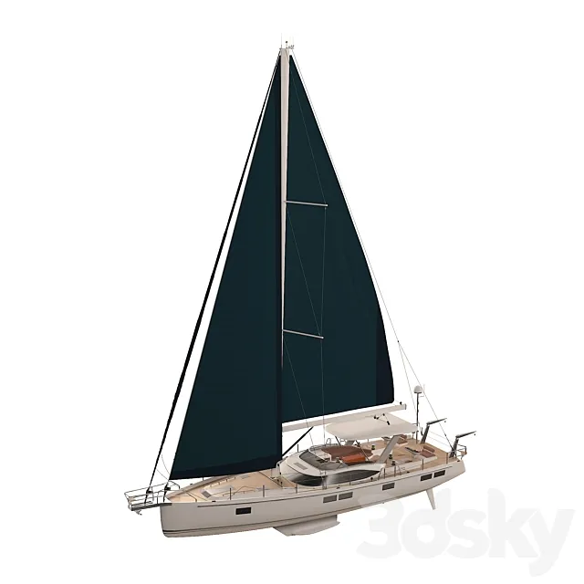 Sailing Yacht Hylas H57 3ds Max