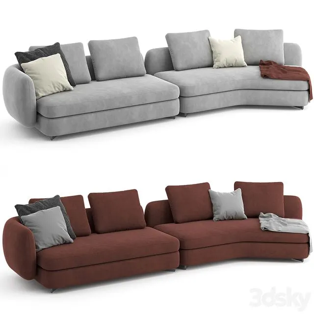 Saint Germain Sofa 03 by Poliform 3dsMax Model