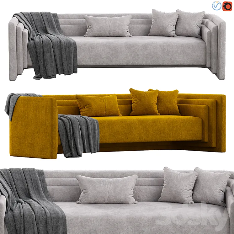 Saint Germain Sofa 3DS Max