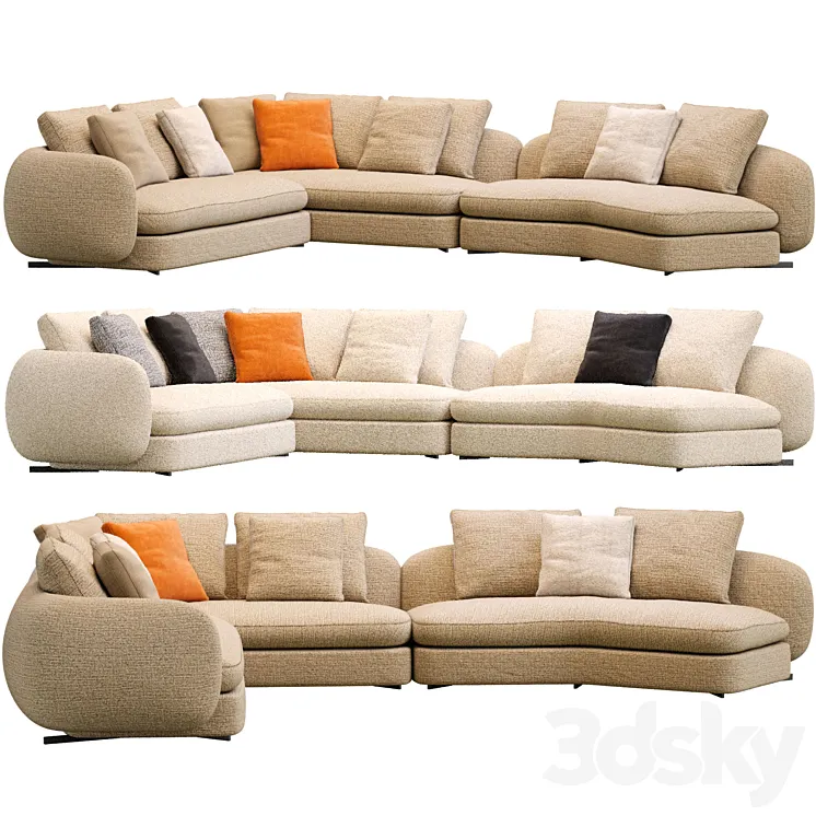 Saint German Sofa By Poliform 3DS Max Model