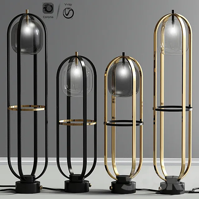 Saint Mila Floor Lamp 3ds Max