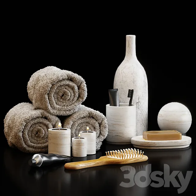 Salavatori bath decor set 3DS Max Model