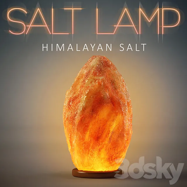 Saline (salt) lamp ROCK 3DS Max Model