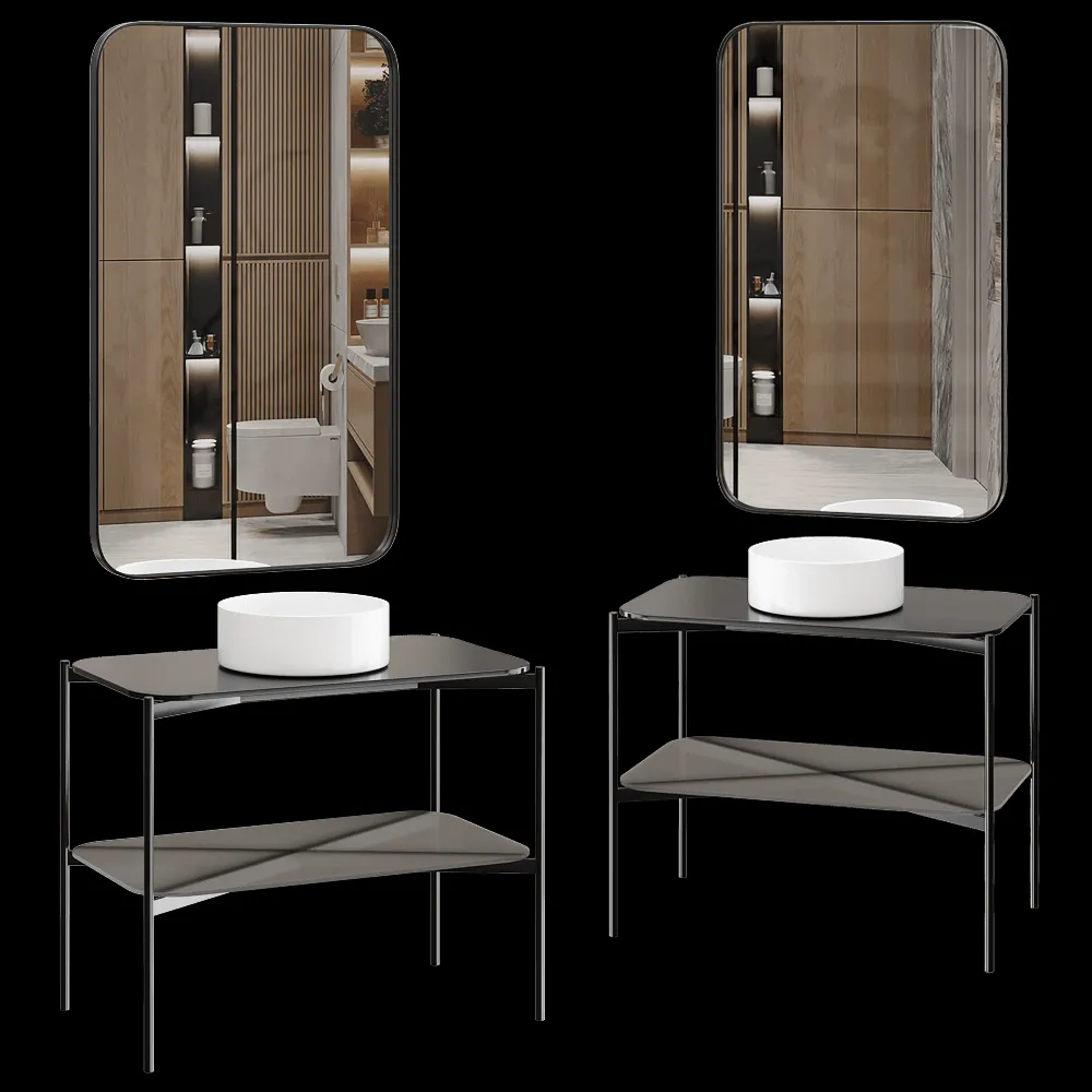 Salini – Bathroom set Grazia 3ds Max