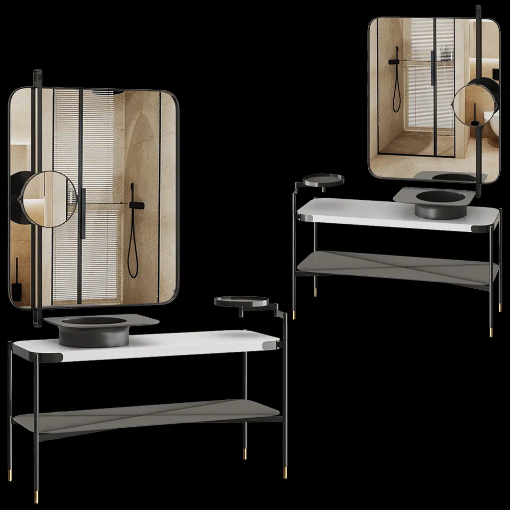 Salini – Bathroom set NINFEA 3ds Max