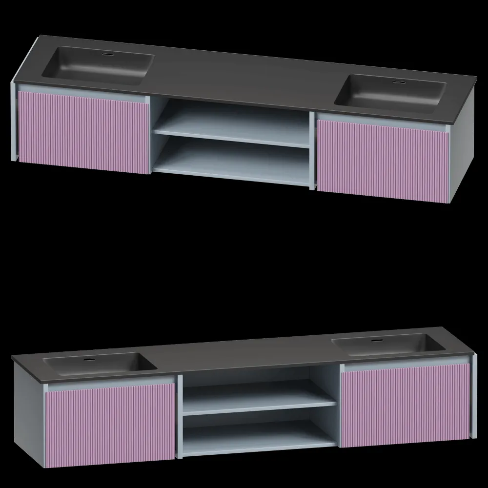 Salini – Wall-mounted cabinet Domino 2000 3ds Max