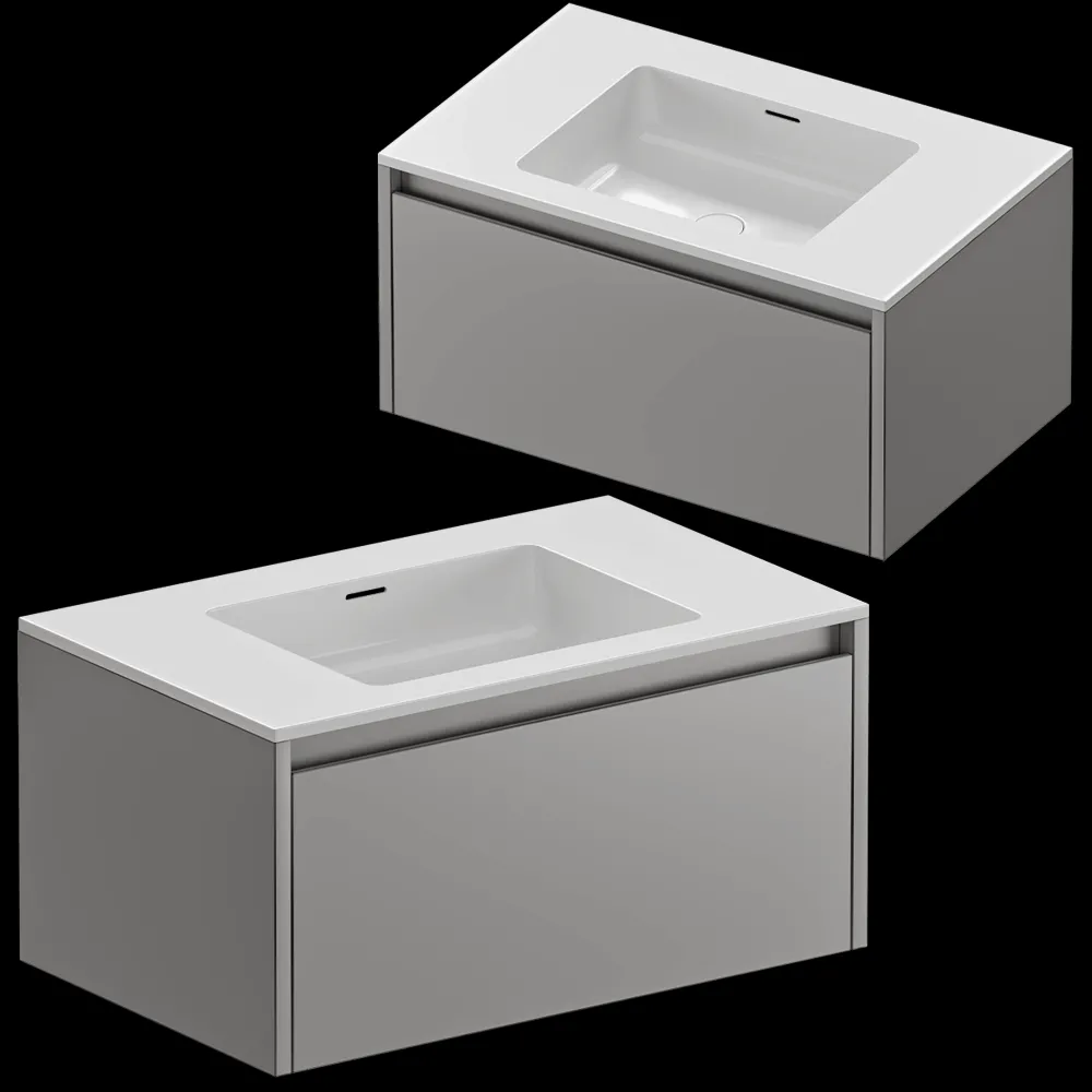 Salini – Wall-mounted cabinet Domino 800 3ds Max