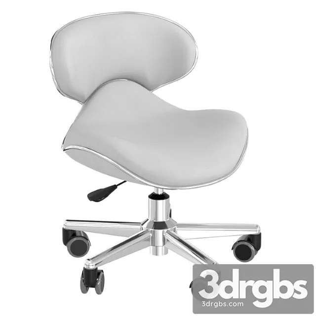 Salon smart ergonomic pedicure stool gray