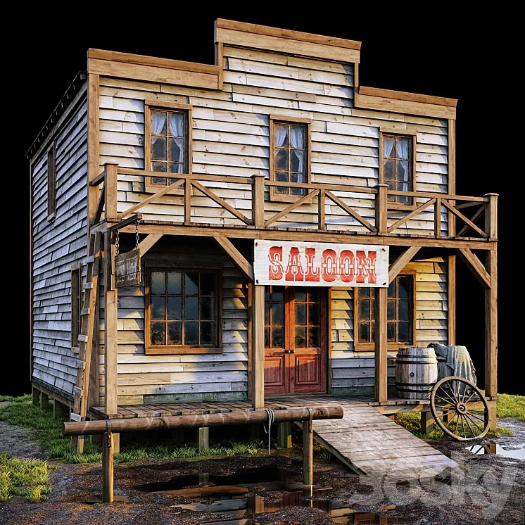 Saloon 3DS Max