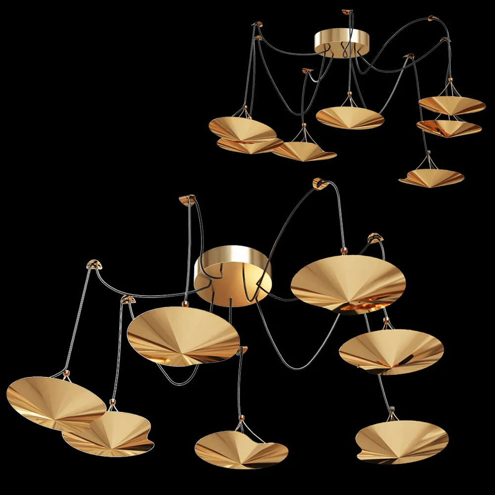 Salto de Gazela – Ceiling luminaire Breeze 3ds Max