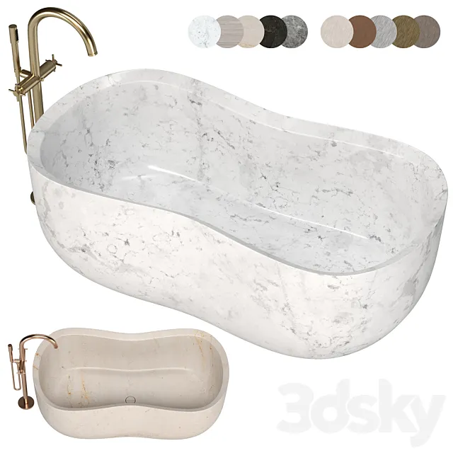 SALVATORI Anima bathtub 3dsMax Model